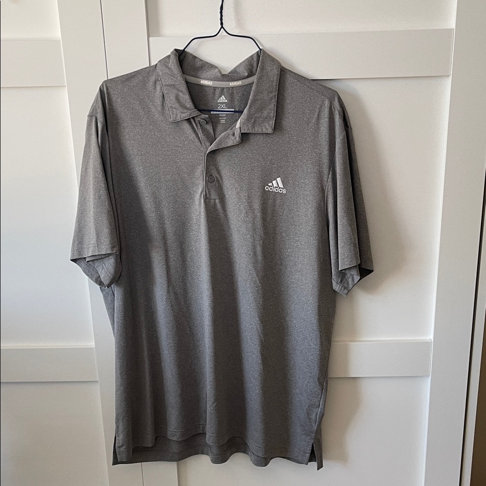 Adidas Men's Charcoal Polo Shirt